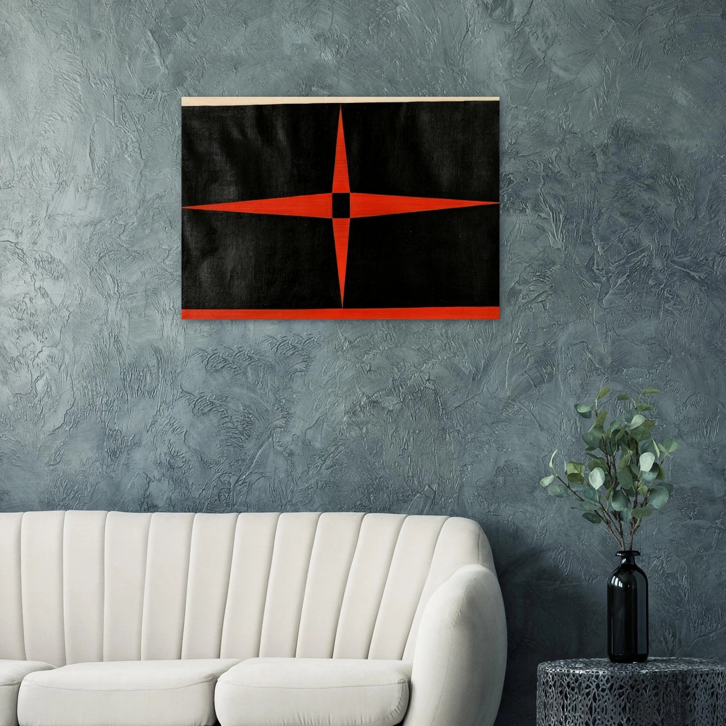 Red Star - 1949 - Carmen Herrera Brushed Aluminum Print - 70x100 cm / 28x40 inches | Carmen Herrera Aluminum Print | Carmen Herrera Prints