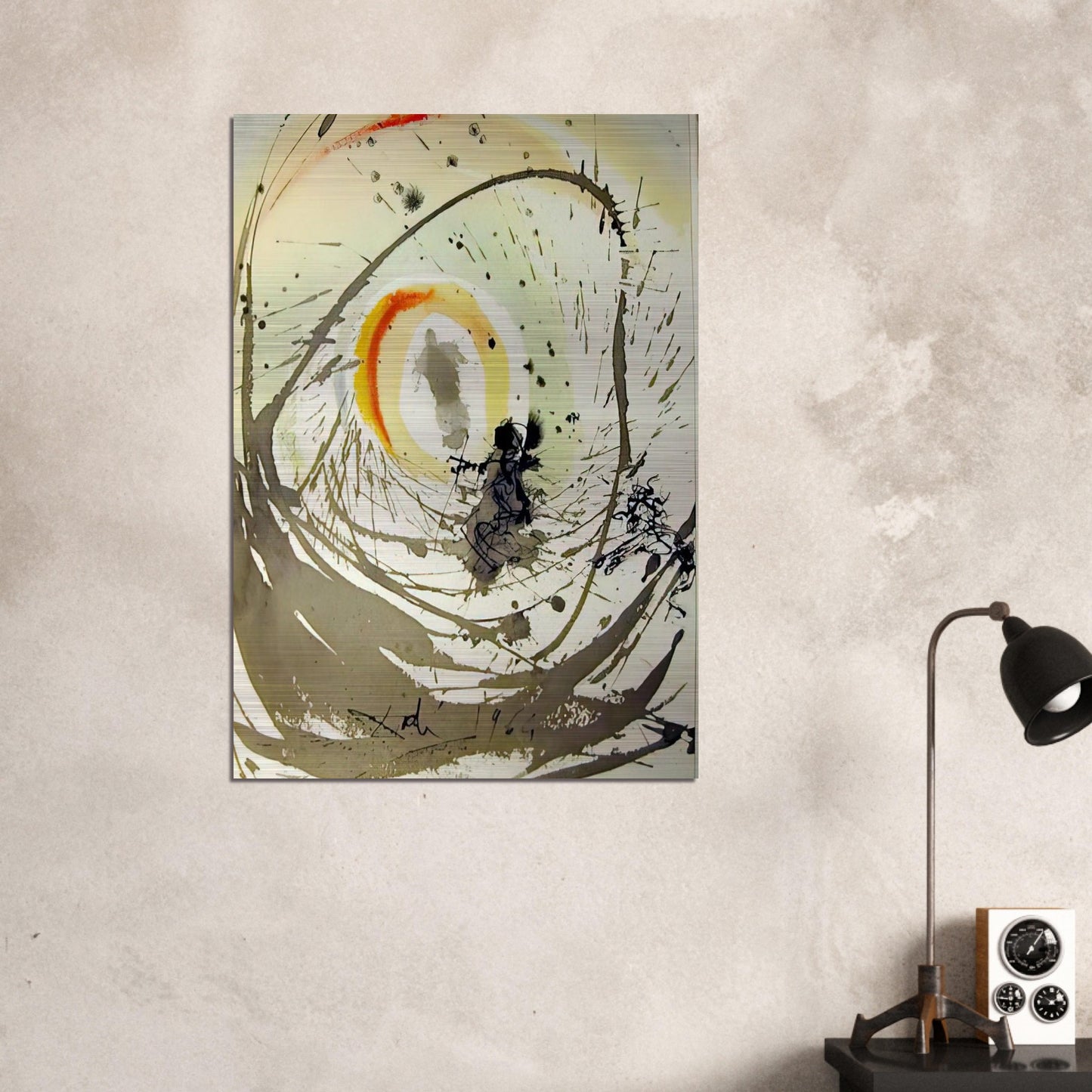 MULIER AMICTA SOLE 1967 - Salvador Dali Brushed Aluminum Print - 70x100 cm / 28x40 inches | Salvador Dali Aluminum Print | Salvador Dali Prints