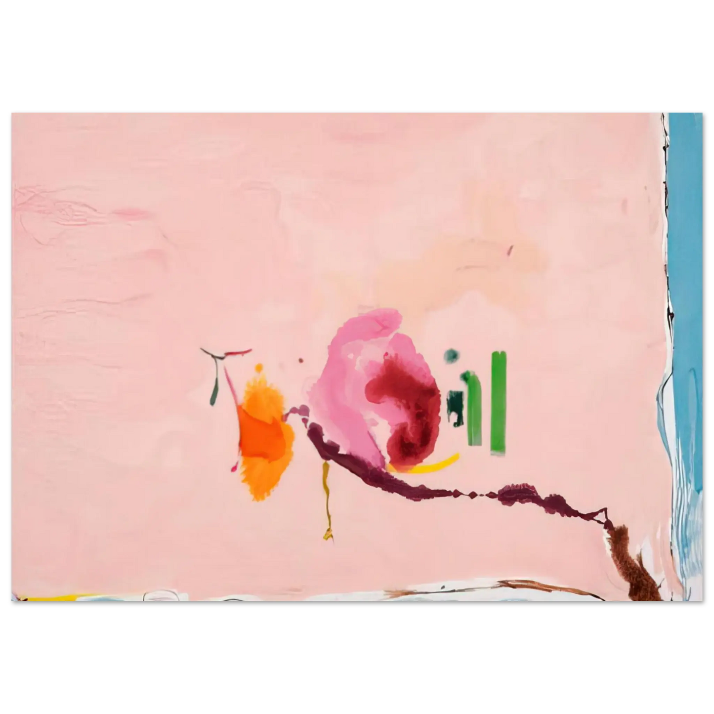 Helen Frankenthaler - Flirt - 1995 Wall art - 27x35 cm / 11x14 inches - Fine Art Poster - -