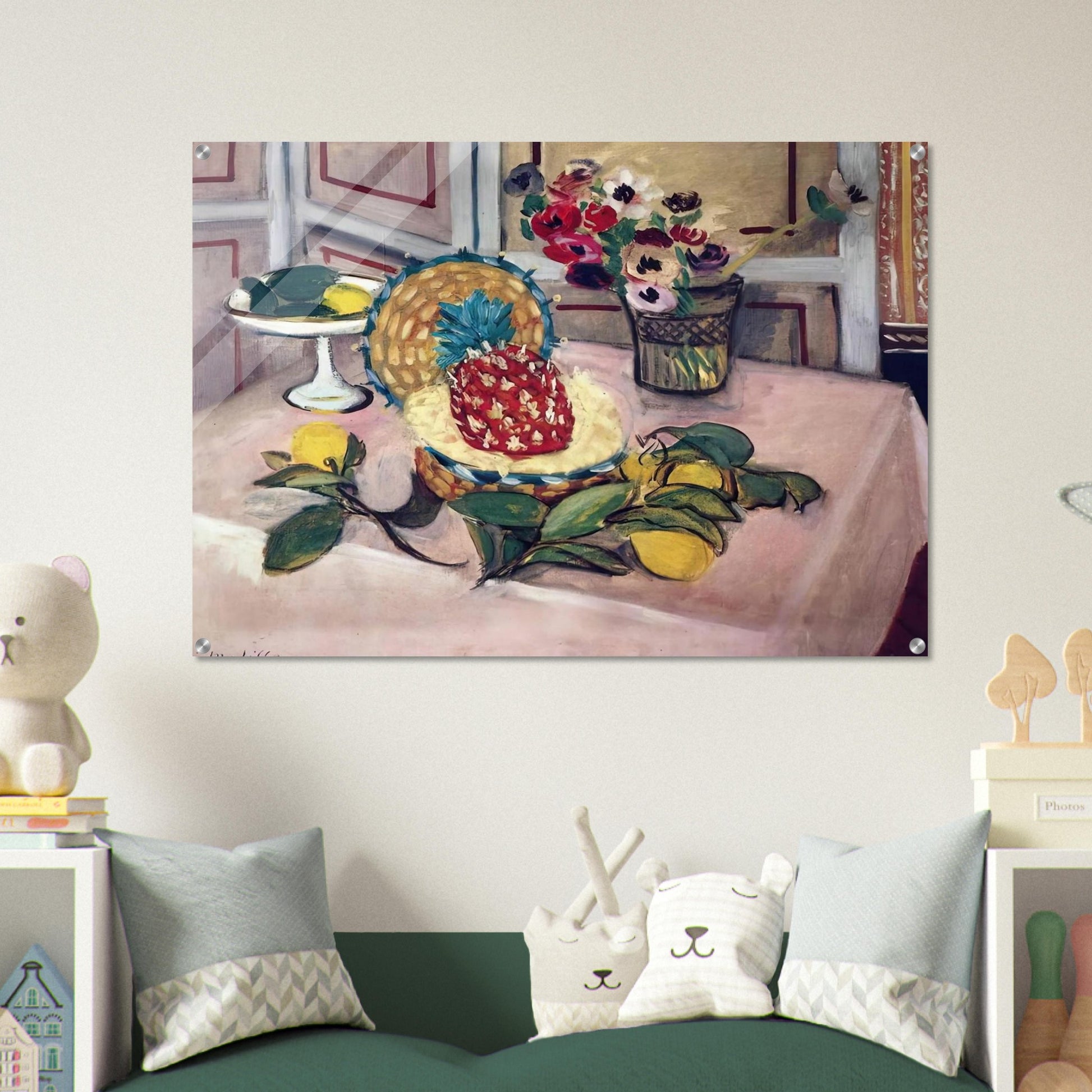STILL LIFE WITH PINEAPPLES 1 - Henri Matisse Acrylic Print - 70x100 cm / 28x40″ inches