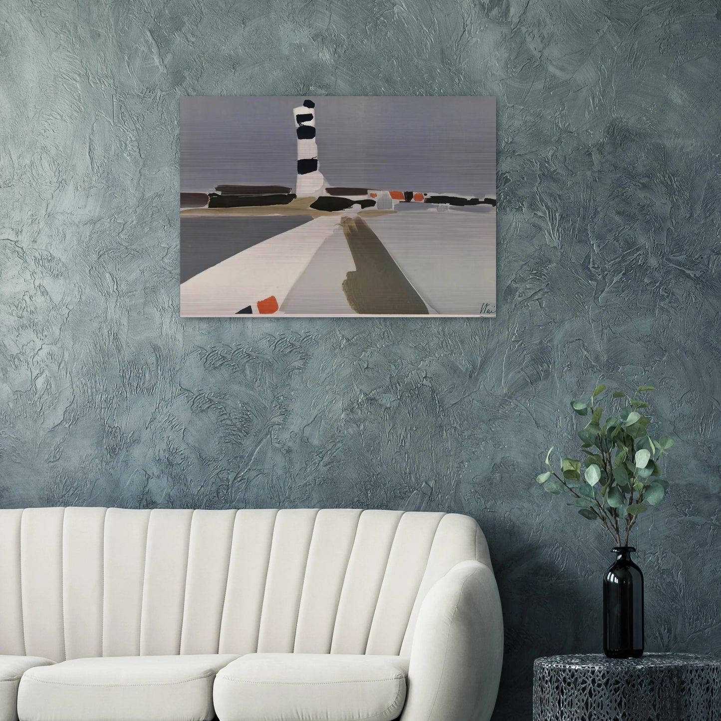 Le Phare - 1952 - Nicolas de Stael Brushed Aluminum Print - 70x100 cm / 28x40 inches | Nicolas de Stael Aluminum Print | Nicolas de Stael Prints