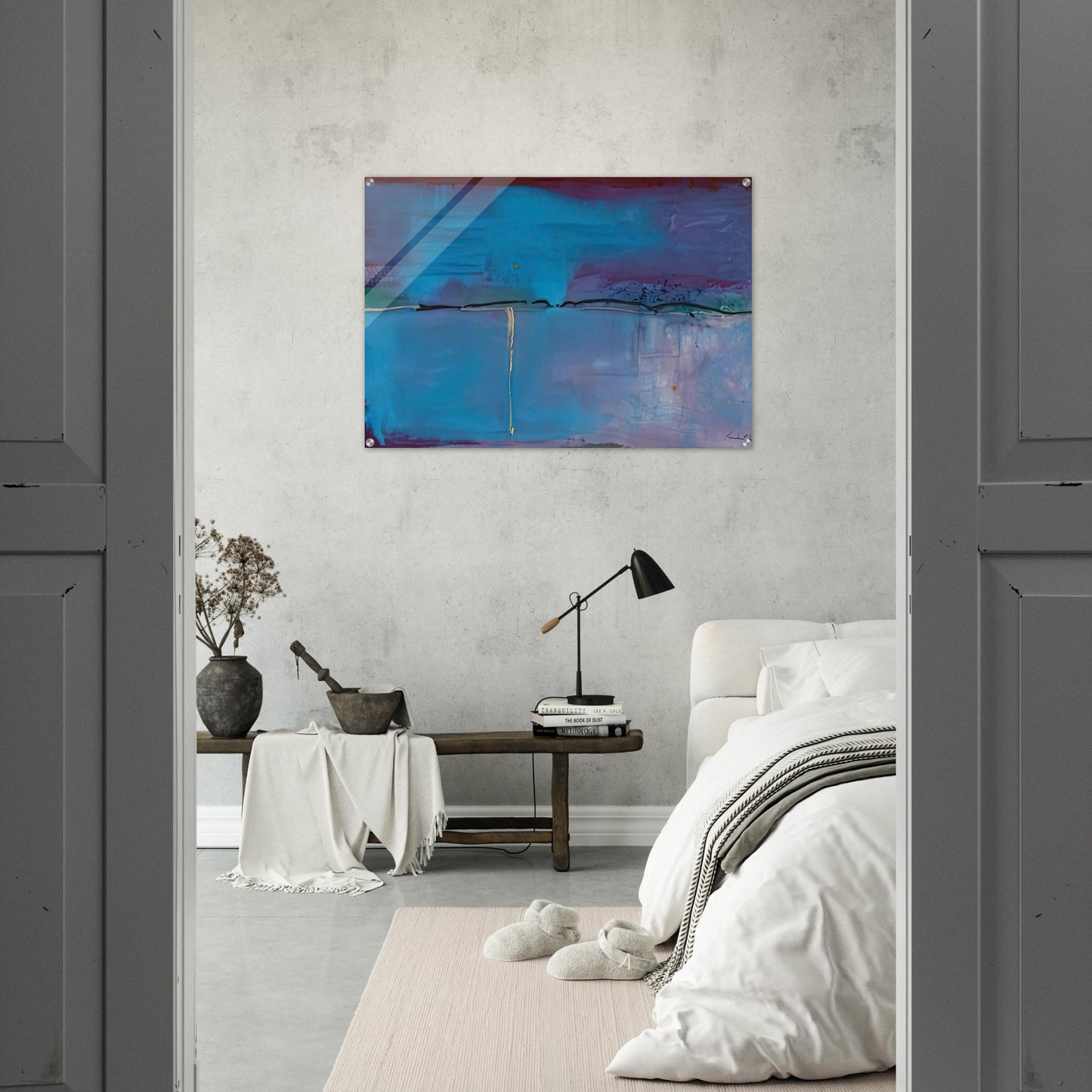 Zone Blue, 1994- - Helen Frankenthaler Acrylic Print - 70x100 cm / 28x40″ inches