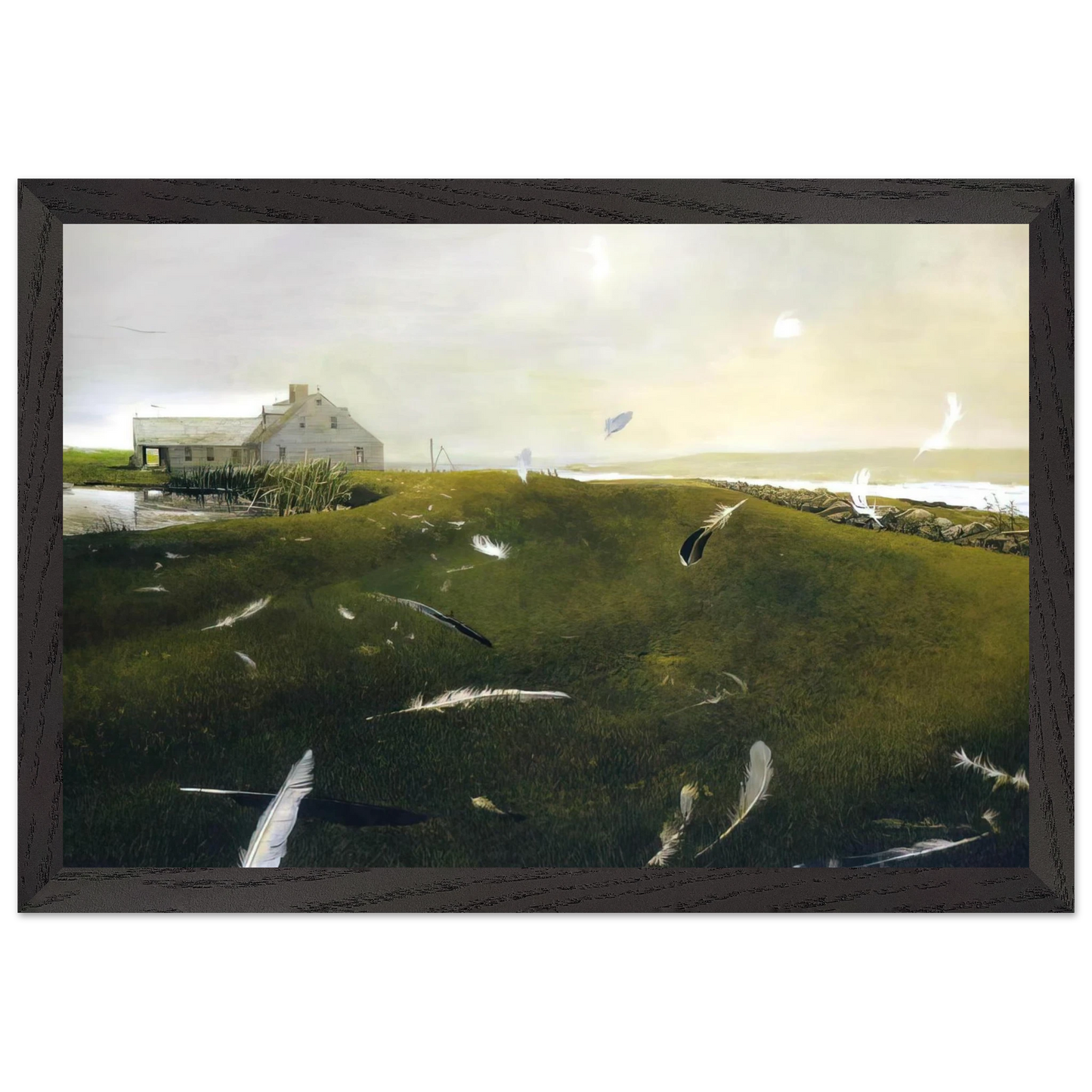 Andrew Wyeth - AIRBORNE Wall Art - 60x80 cm / 24x32 inches - Fine Art Poster-canvas - -