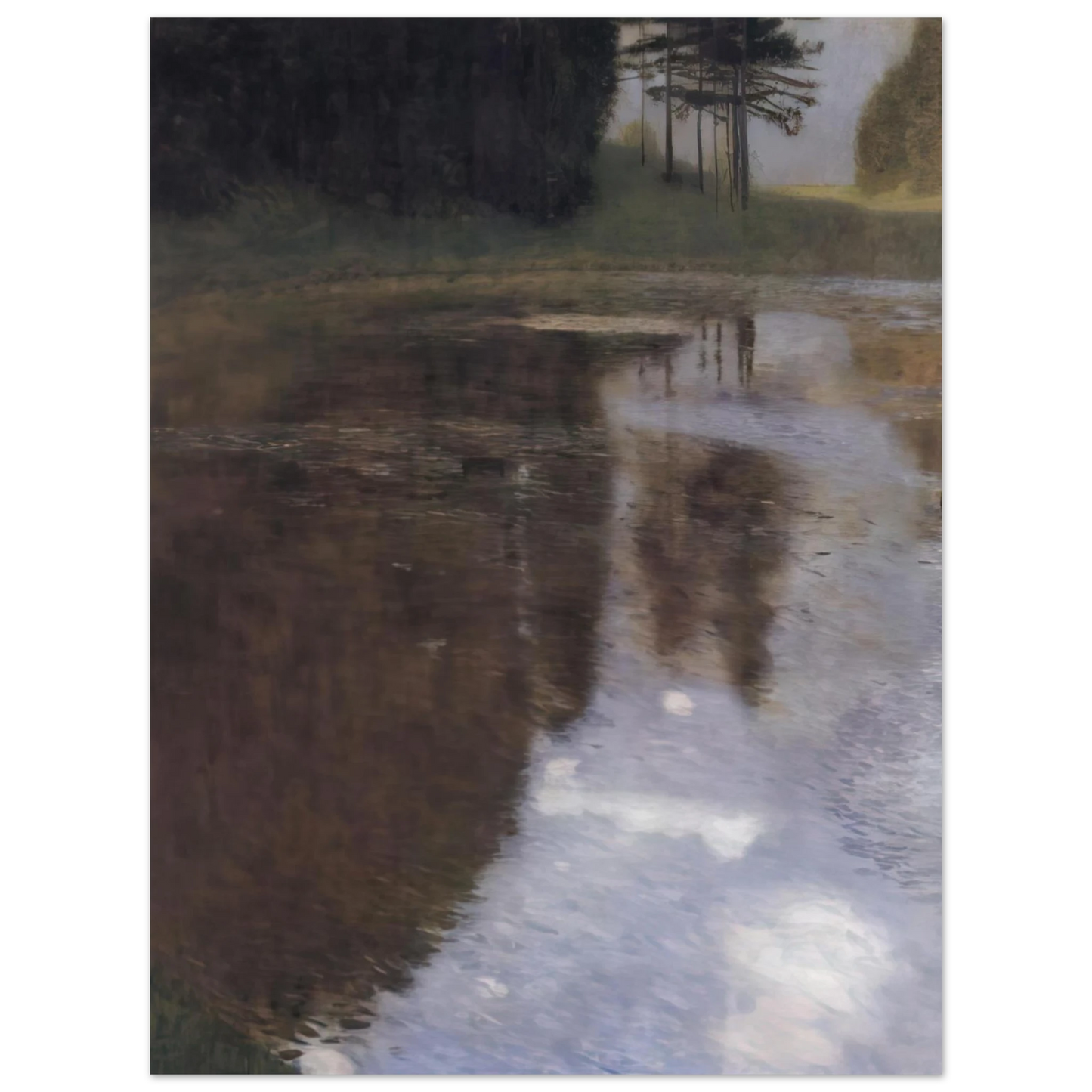 Gustav Klimt - QUIET POND IN THE PARK OF APPEAL  75x100 cm / 30x40inches Fine Art Poster