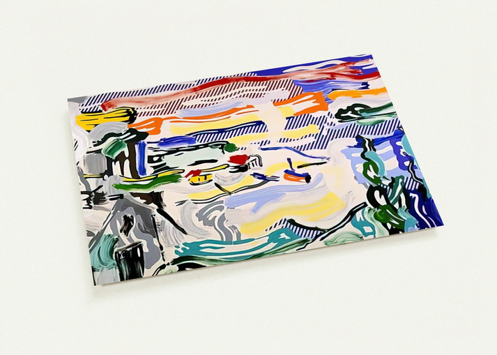 COAST VILLAGE 1987 By Roy Lichtenstein Pack of 10 Post Cards | Roy Lichtenstein Post Cards | A6 (10.5 x 14.8 cm) - 4.1 x 5.8 inches