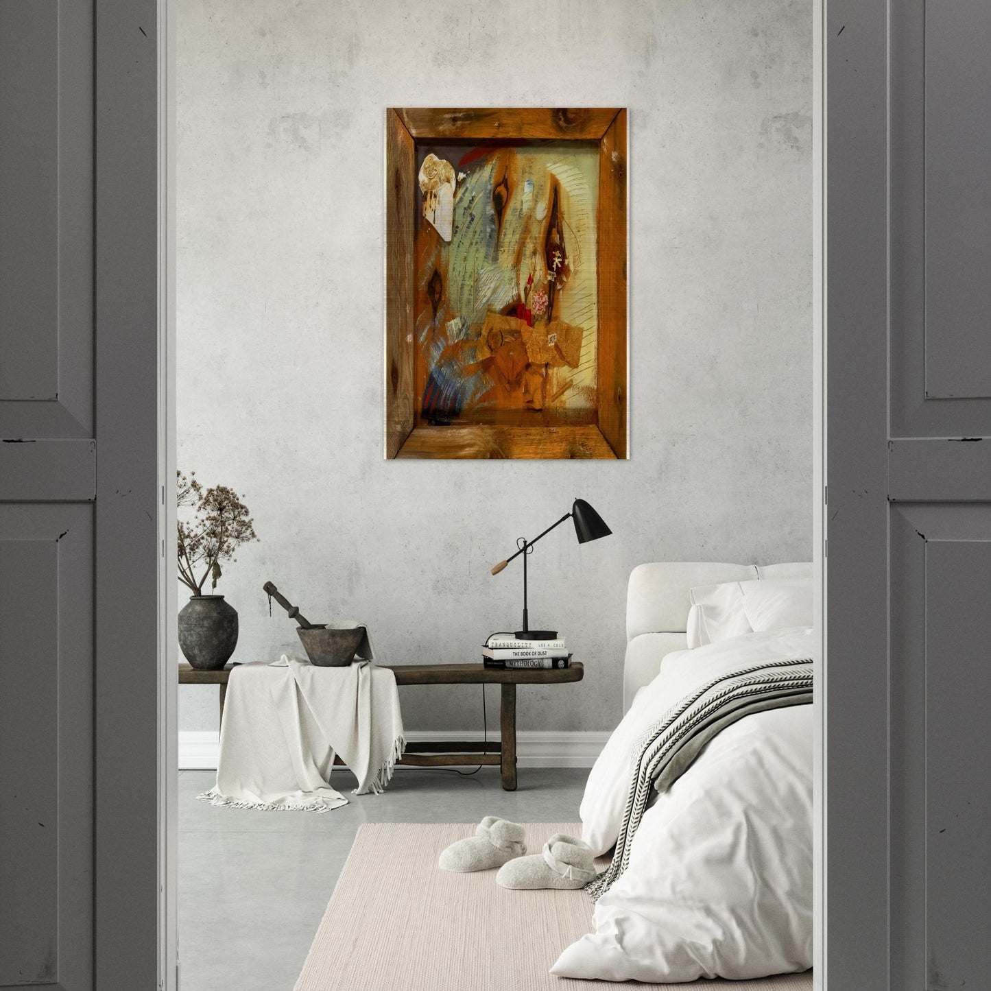 MERZBILD ALF 1939 - Kurt Schwitters Brushed Aluminum Print - 70x100 cm / 28x40 inches | Kurt Schwitters Aluminum Print | Kurt Schwitters Prints