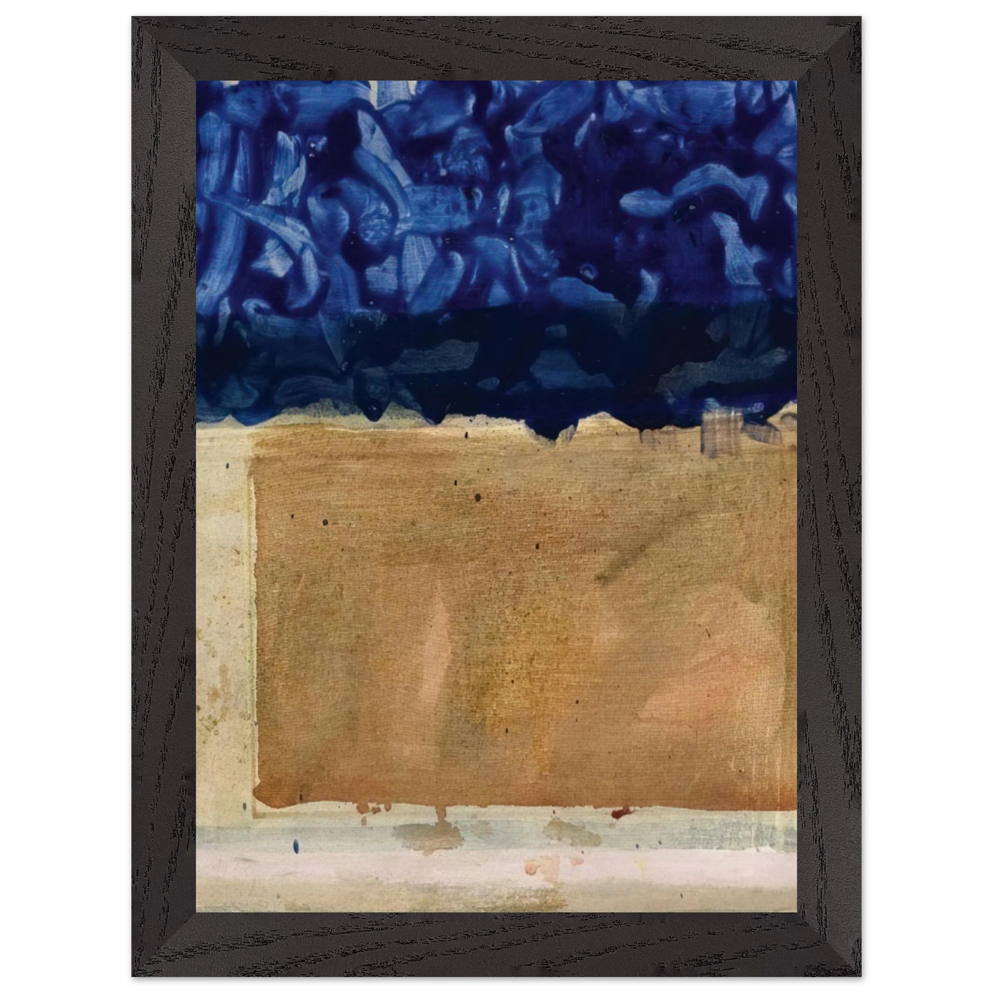 Helen Frankenthaler - Shoreline - 1952 Wall art - 30x40 cm / 12x16 inches - Premium Wooden Framed Poster With Fine Art Paper-canvas - Wood frame