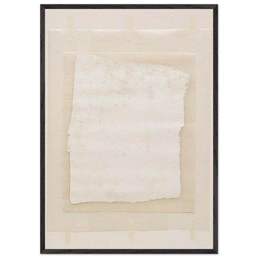 Surface Veil - Robert Ryman 70x100 cm / 28x40 inches Framed Art Print – Black Wooden Frame
