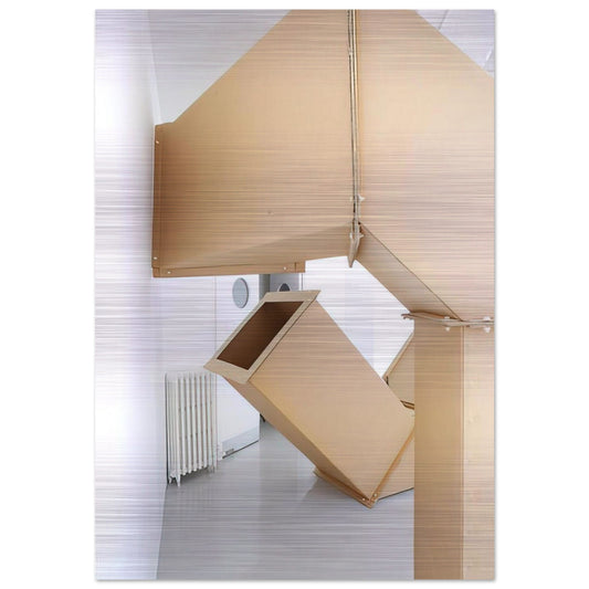 Series DW - 1967 - Charlotte Posenenske Brushed Aluminum Print - 70x100 cm / 28x40 inches | Charlotte Posenenske Aluminum Print | Charlotte Posenenske Prints