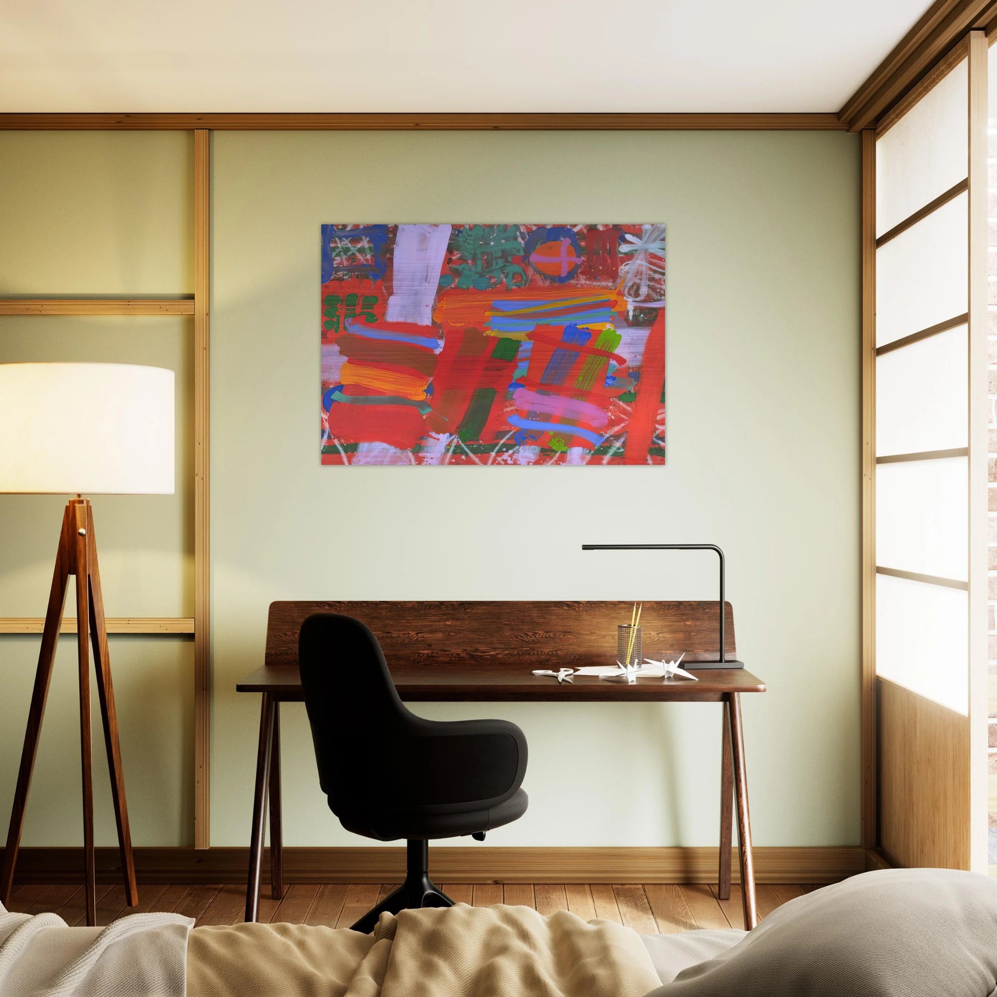 St. Germain - 1995 - Albert Irvin Brushed Aluminum Print - 70x100 cm / 28x40 inches | Albert Irvin Aluminum Print | Albert Irvin Prints