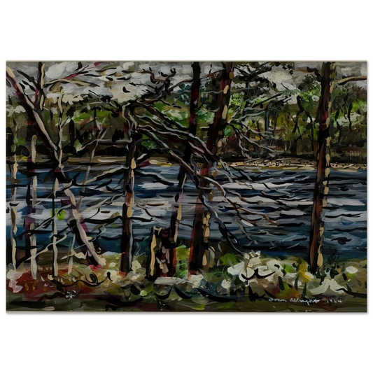 ST MARY S RIVER GEORGIA 1964 - Ivan Albright Brushed Aluminum Print - 70x100 cm / 28x40 inches | Ivan Albright Aluminum Print | Ivan Albright Prints
