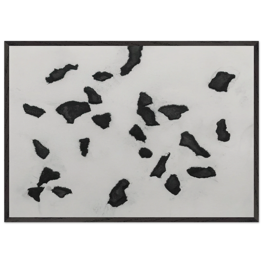 According to the Laws of Chance - Jean Arp 70x100 cm / 28x40 inches Framed Art Print – Black Wooden Frame