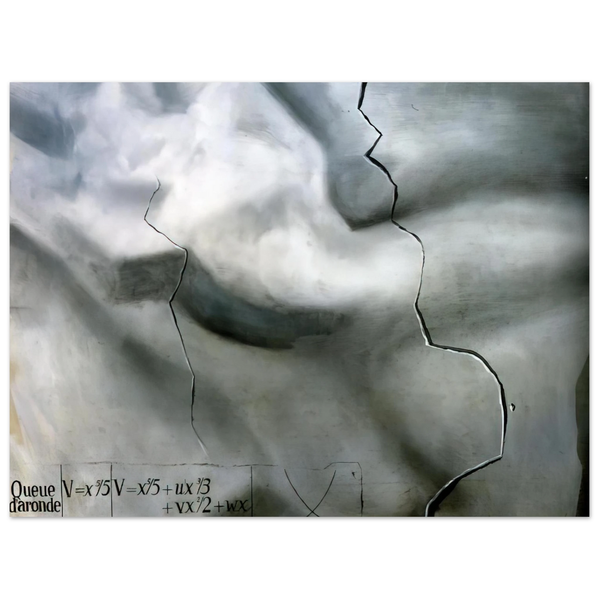 Salvador Dali - TOPOLOGICAL ABDUCTION OF EUROPE HOMAGE TO RENE THOM  75x100 cm / 30x40inches Fine Art Poster