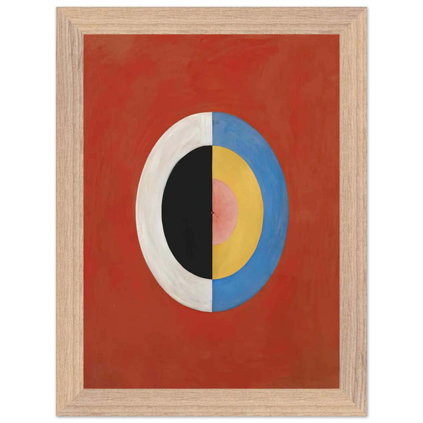 Hilma af Klint - THE SWAN NO 17 1915 0 Wall art - 13x18 cm / 5x7 Inches - Premium Wooden Framed Poster With Fine Art Paper - White frame