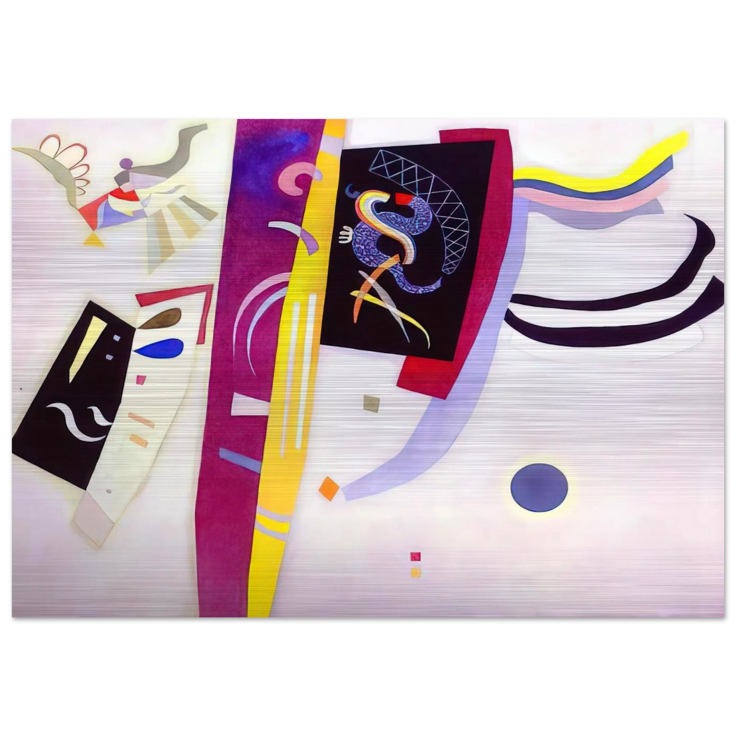 ORANGE VIOLET 1935 - Wassily Kandinsky Brushed Aluminum Print - 70x100 cm / 28x40 inches | Wassily Kandinsky Aluminum Print | Wassily Kandinsky Prints
