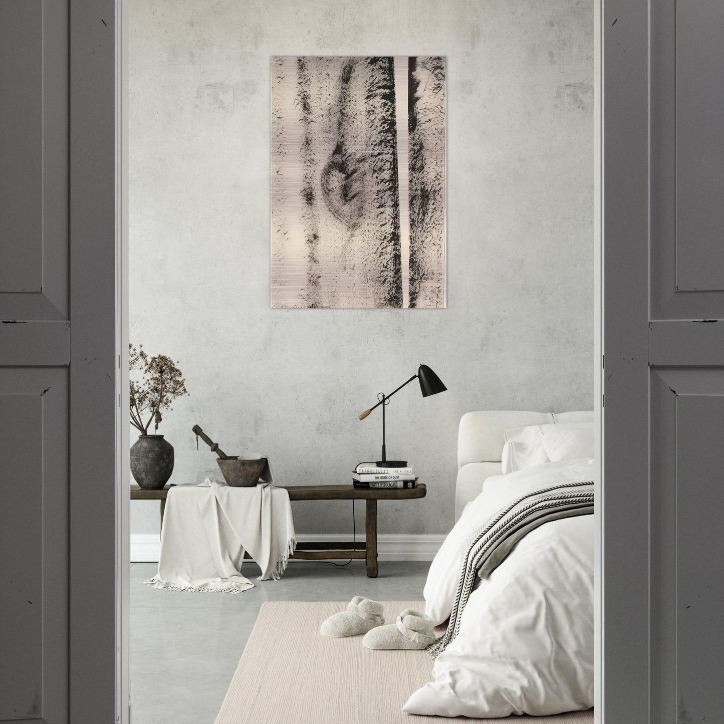 Untitled - Barnett Newman Brushed Aluminum Print - 70x100 cm / 28x40 inches | Barnett Newman Aluminum Print | Barnett Newman Prints