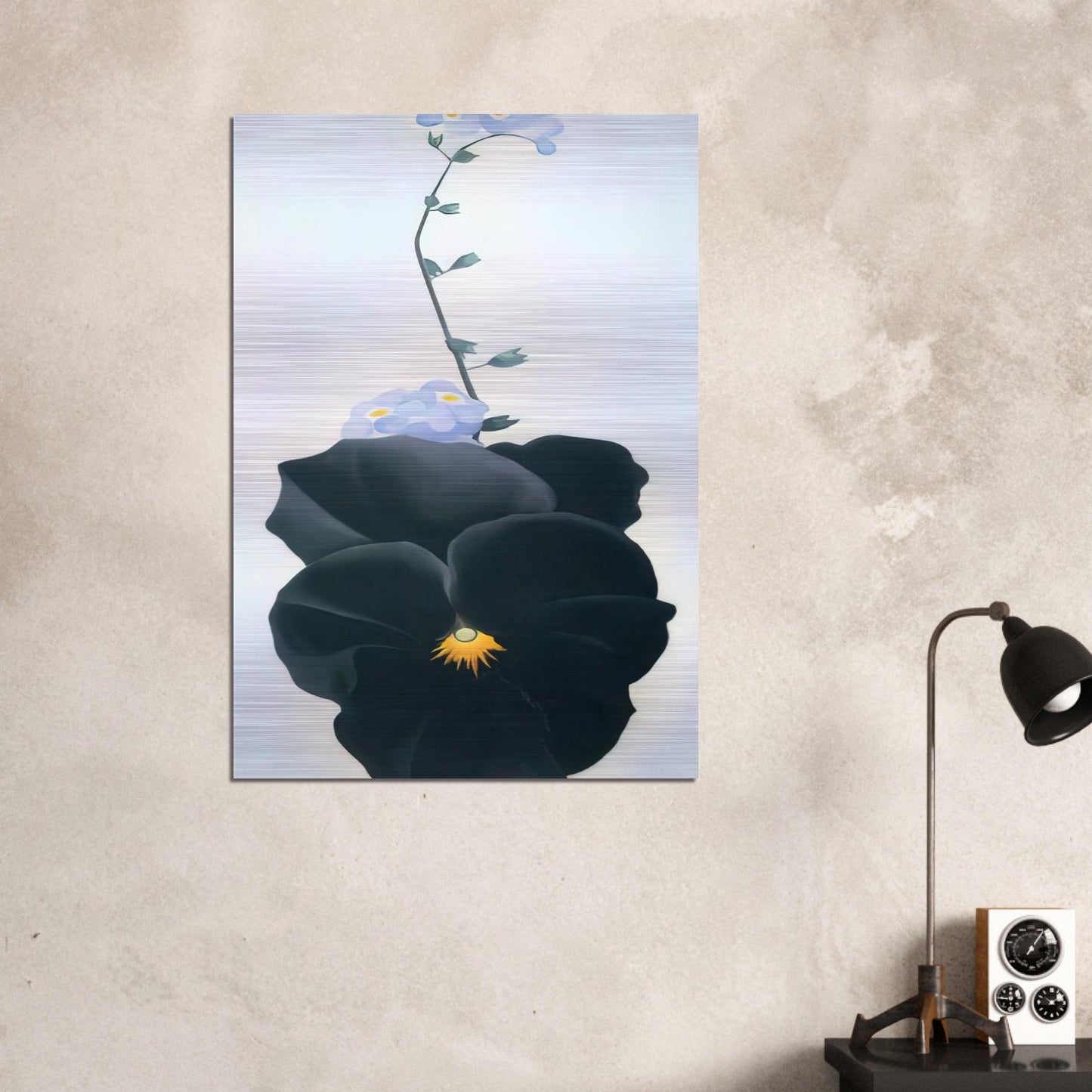 Pansy - Georgia O'Keeffe Brushed Aluminum Print - 70x100 cm / 28x40 inches | Georgia O'Keeffe Aluminum Print | Georgia O'Keeffe Prints