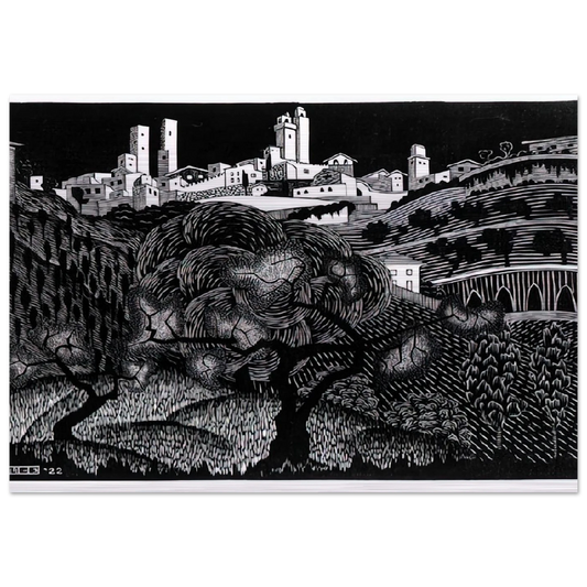 ESCHER (10) - MC Escher Brushed Aluminum Print - 70x100 cm / 28x40 inches | MC Escher Aluminum Print | MC Escher Prints