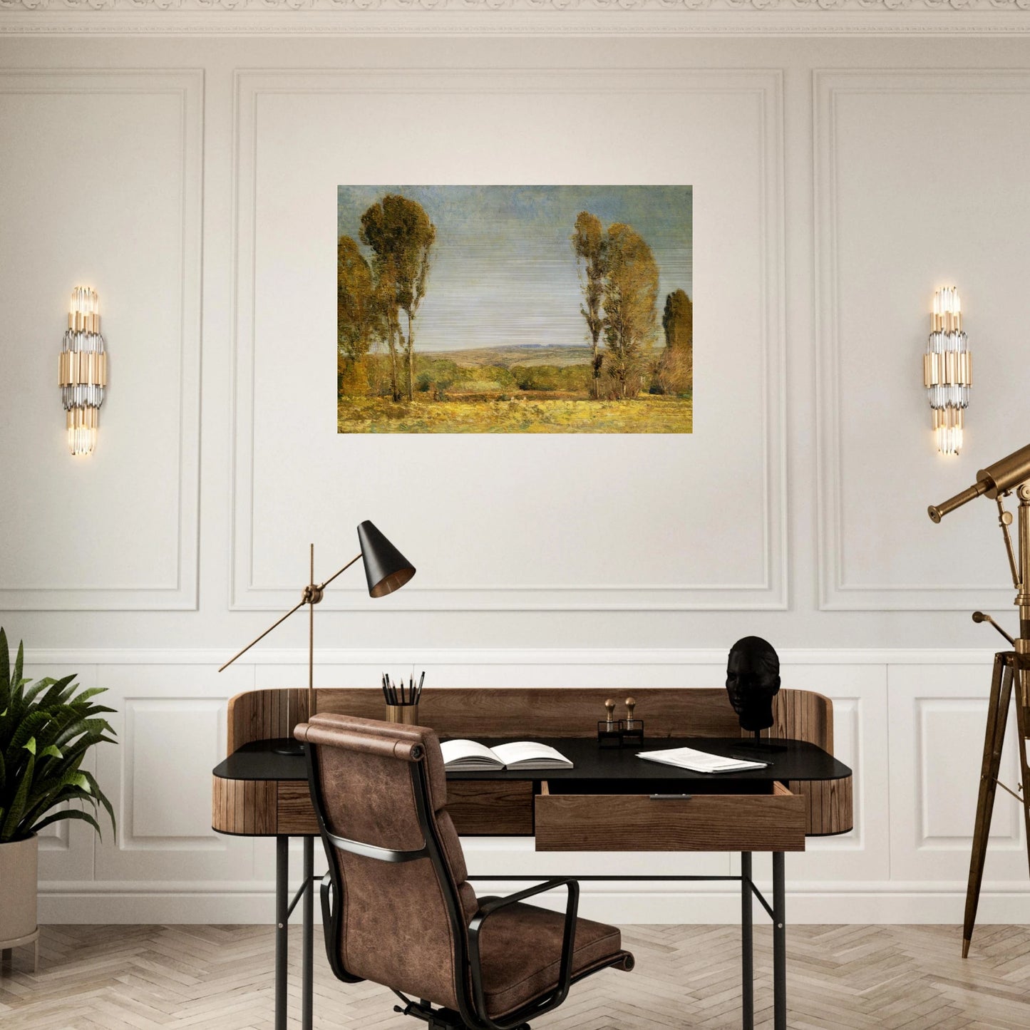 Golden Afternoon - Childe Hassam Brushed Aluminum Print - 70x100 cm / 28x40 inches | Childe Hassam Aluminum Print | Childe Hassam Prints