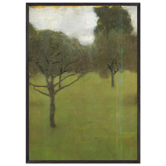 ORCHARD N1 - Gustav Klimt 70x100 cm / 28x40 inches Framed Art Print – Black Wooden Frame