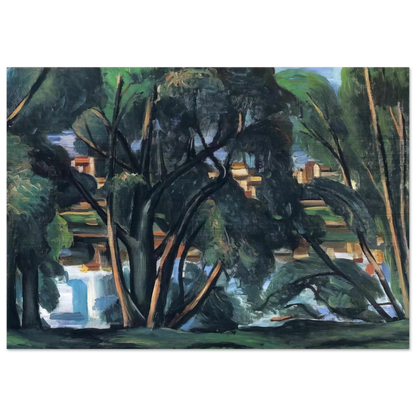TREES ON THE BANKS OF THE SEINE 1913 - Andre Derain Brushed Aluminum Print - 70x100 cm / 28x40 inches | Andre Derain Aluminum Print | Andre Derain Prints