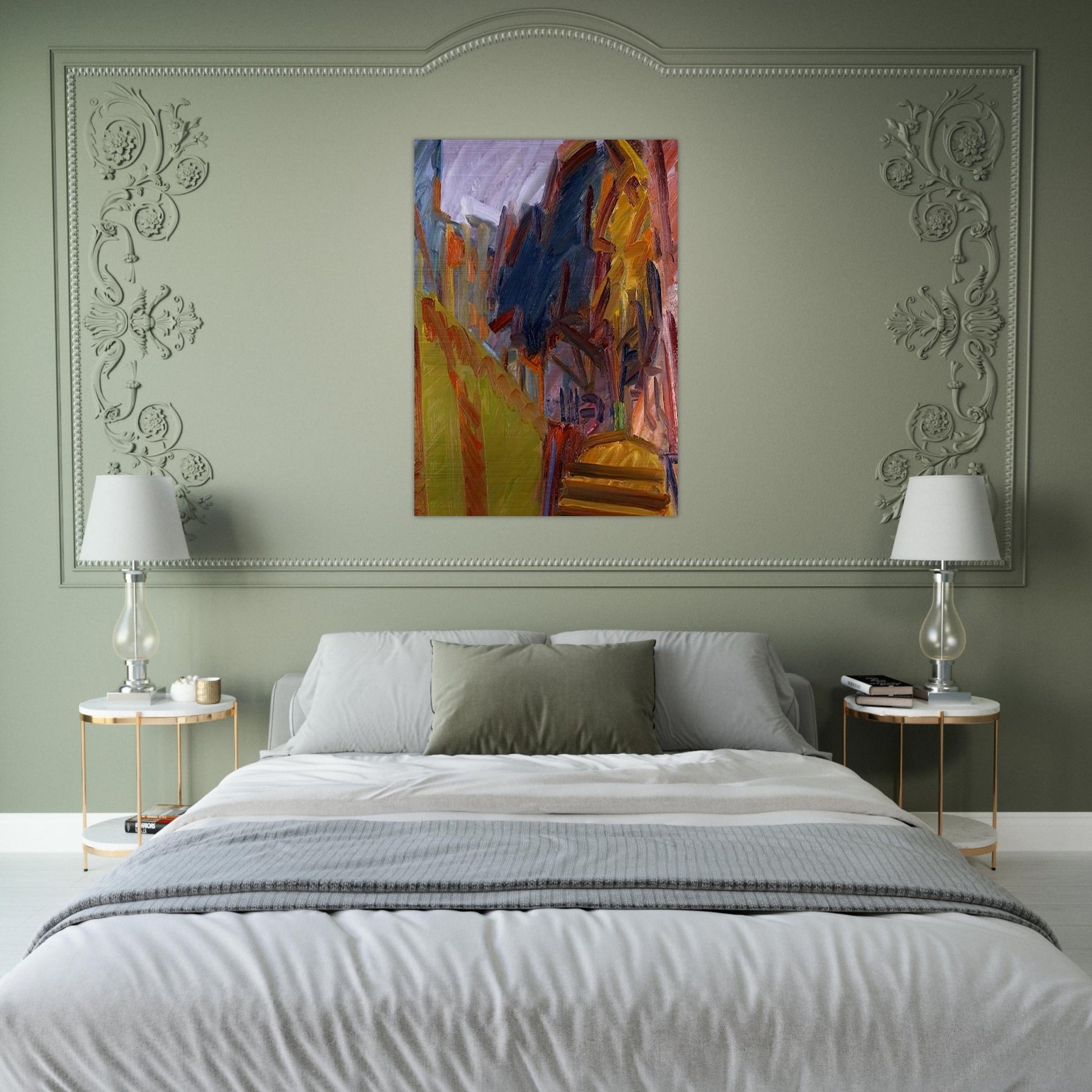 ALBERO DI FRONTE - Frank Auerbach Brushed Aluminum Print - 70x100 cm / 28x40 inches | Frank Auerbach Aluminum Print | Frank Auerbach Prints