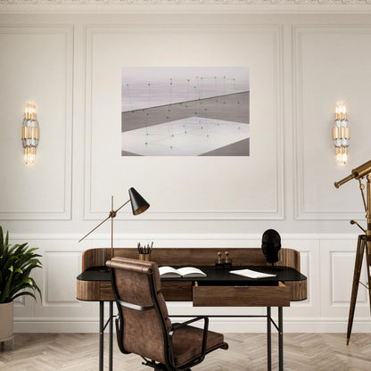 Reticulárea cuadrada horizontal 7110 - 1971 - Gego Brushed Aluminum Print - 70x100 cm / 28x40 inches | Gego Aluminum Print | Gego Prints
