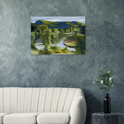 First Branch of the White River, Vermont - Edward Hopper Brushed Aluminum Print - 70x100 cm / 28x40 inches | Edward Hopper Aluminum Print | Edward Hopper Prints