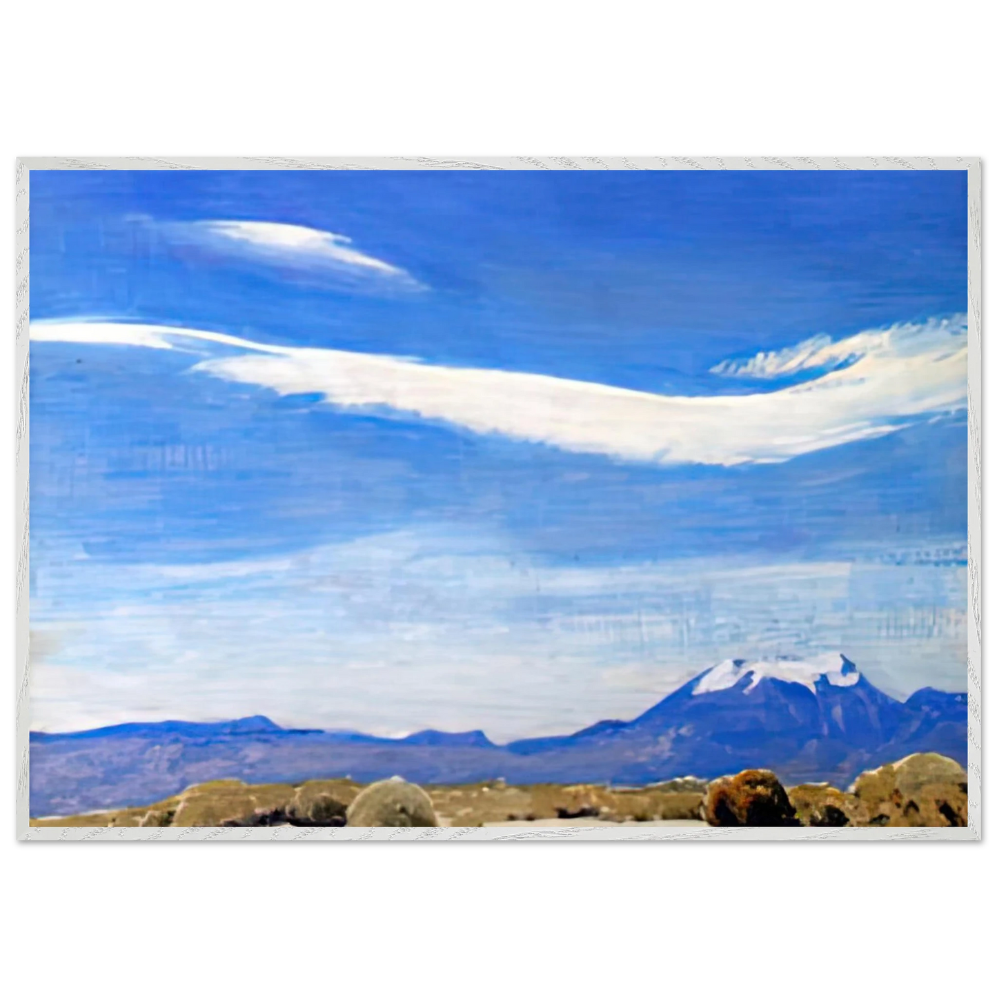 Maynard Dixon - THE CLOUD COACHELLA VALLEY CALIFORNIA 1940 Wall art - A2 (42 x 59.4  cm) - Premium Wooden Framed Poster With Fine Art Paper-canvas - Black frame