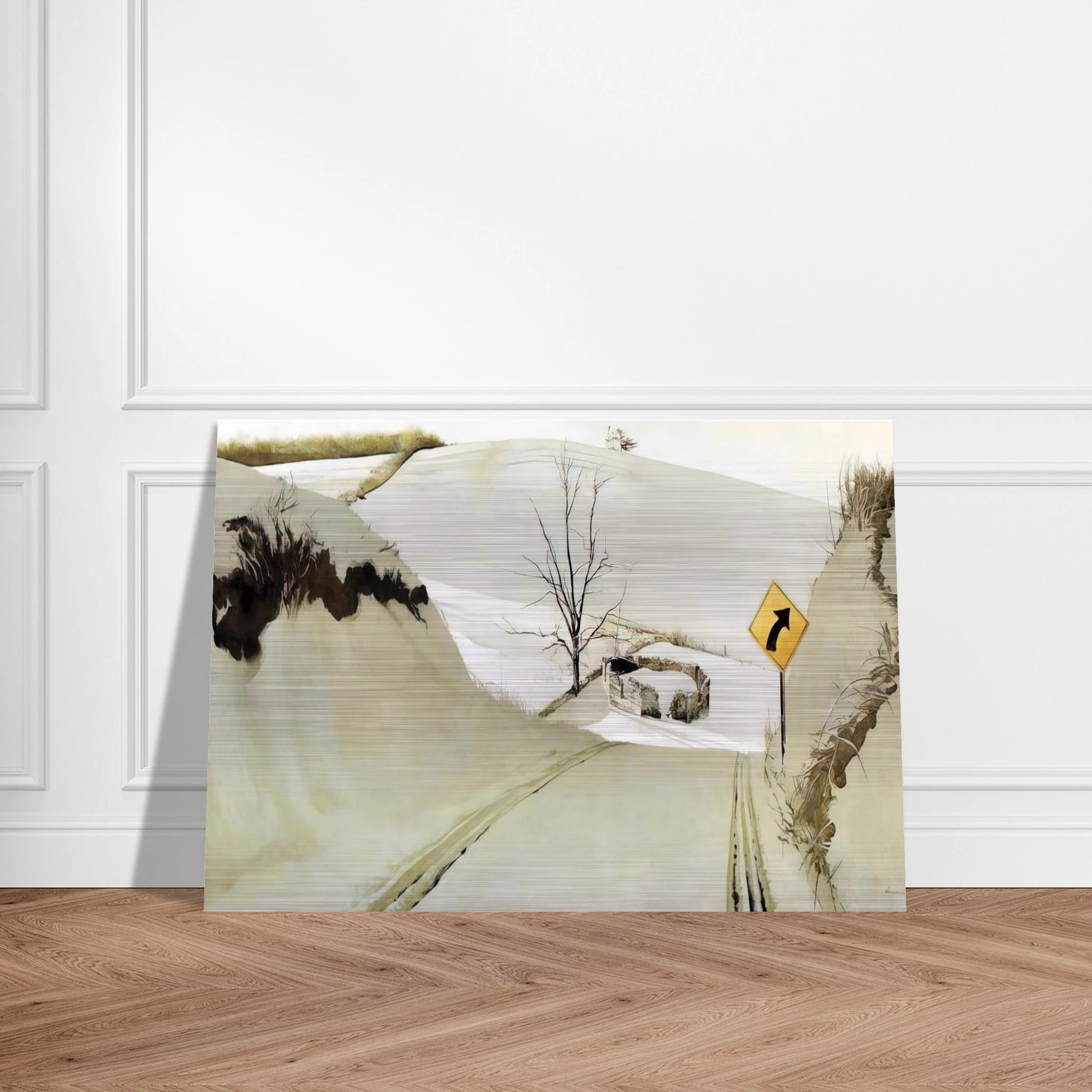 RING ROAD - Andrew Wyeth Brushed Aluminum Print - 70x100 cm / 28x40 inches | Andrew Wyeth Aluminum Print | Andrew Wyeth Prints