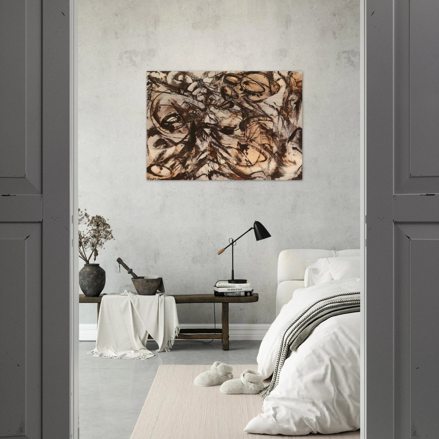 The Guardian - Lee Krasner Brushed Aluminum Print - 70x100 cm / 28x40 inches | Lee Krasner Aluminum Print | Lee Krasner Prints
