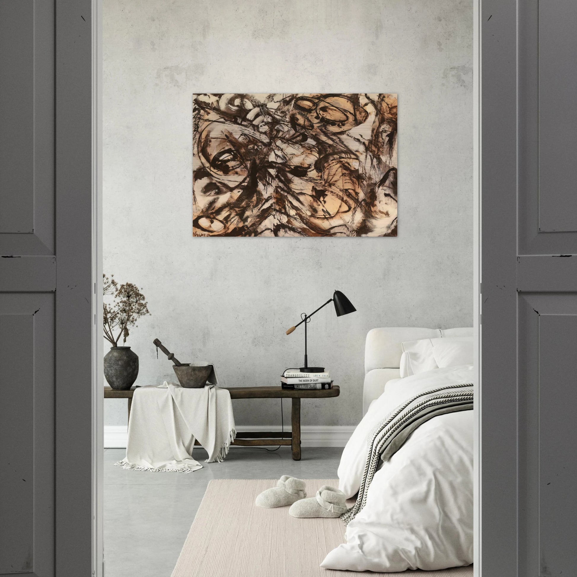 The Guardian - Lee Krasner Brushed Aluminum Print - 70x100 cm / 28x40 inches | Lee Krasner Aluminum Print | Lee Krasner Prints