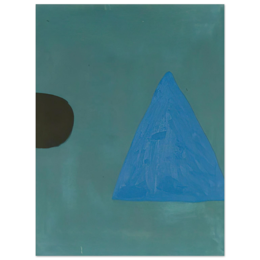 William Scott - Blue on Blue - 1967  75x100 cm / 30x40inches Fine Art Poster