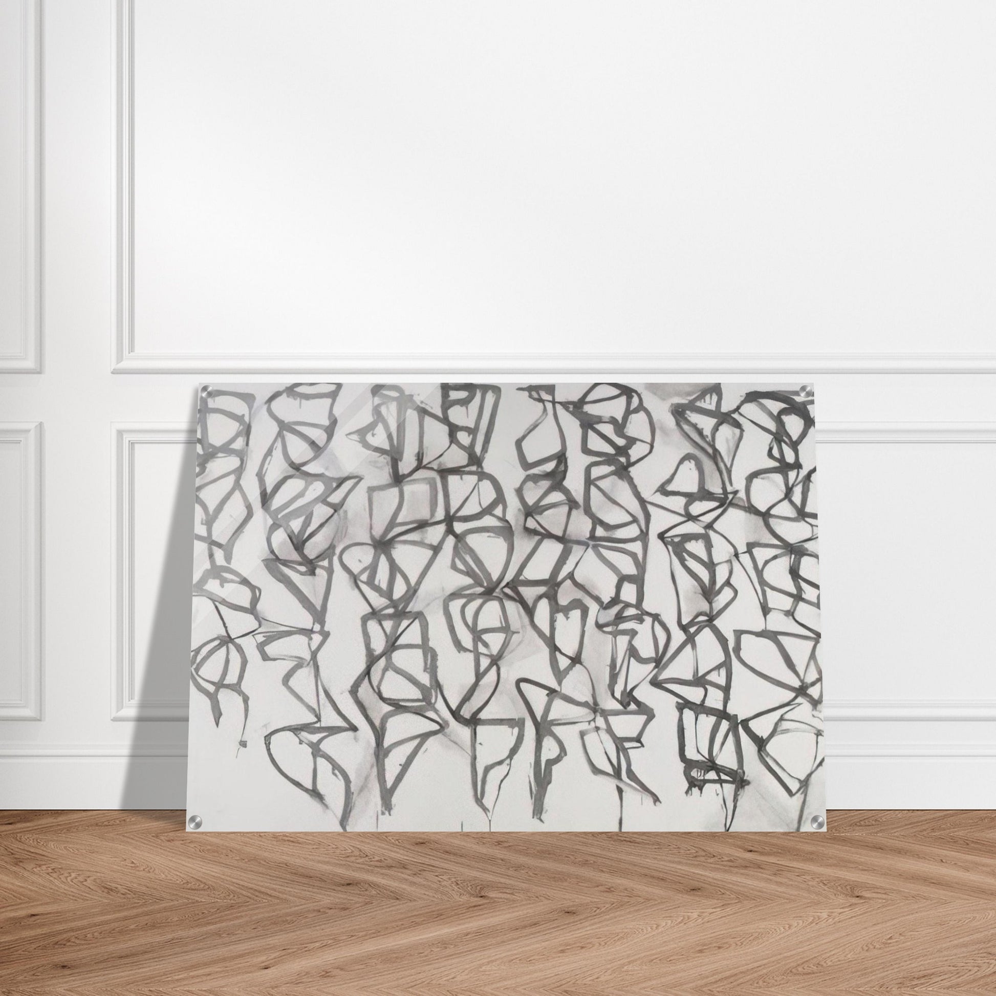 Cold Mountain I Path - 1989 - Brice Marden Acrylic Print - 70x100 cm / 28x40″ inches