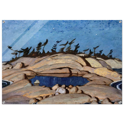 Night Pine Island - 1921 - A.Y. Jackson Acrylic Print - 70x100 cm / 28x40″ inches