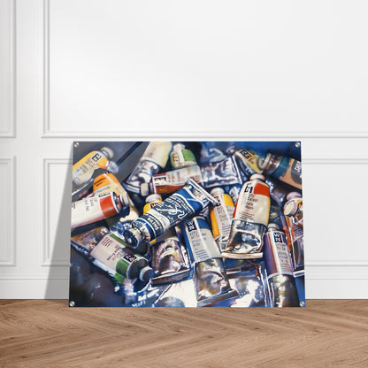 SHIVA BLUE 1973 - Audrey Flack Acrylic Print - 70x100 cm / 28x40″ inches