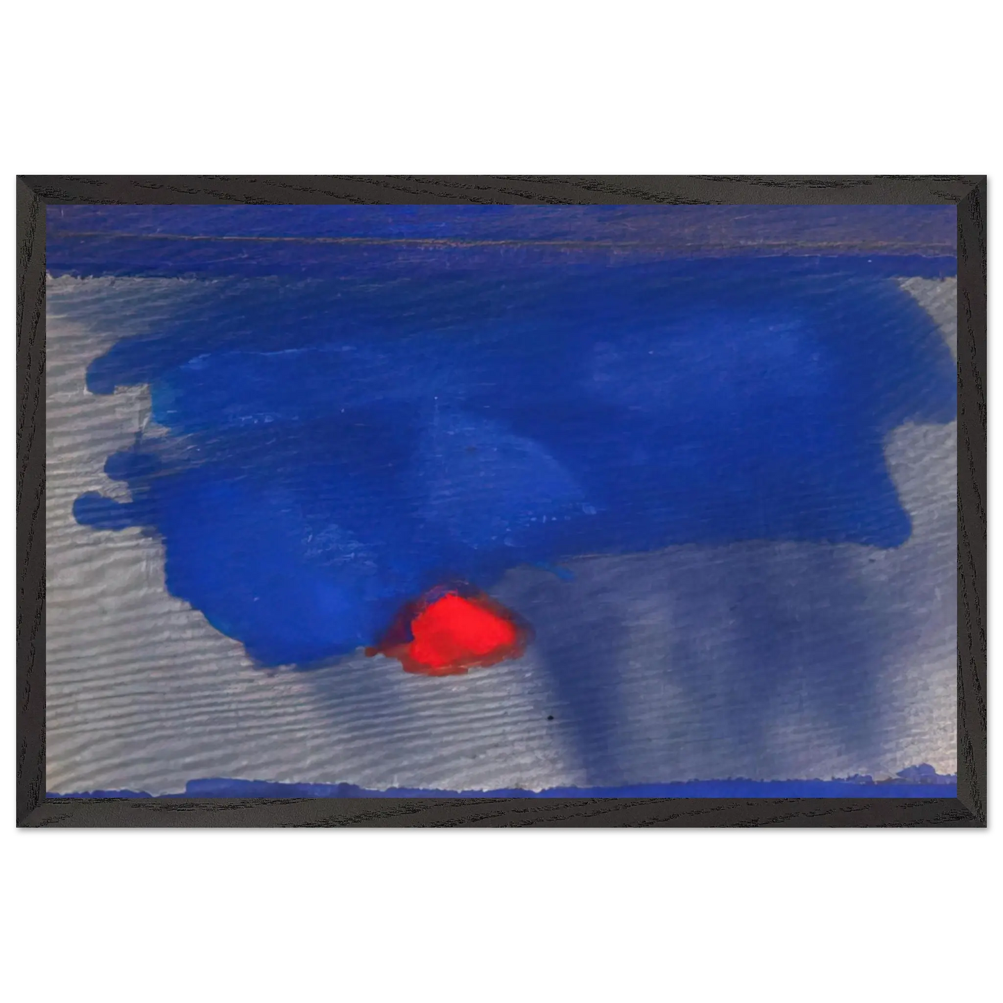 Helen Frankenthaler - Provincetown - 1964 Wall art - 15x20 cm / 6x8 Inches - Premium Wooden Framed Poster With Fine Art Paper - Black frame