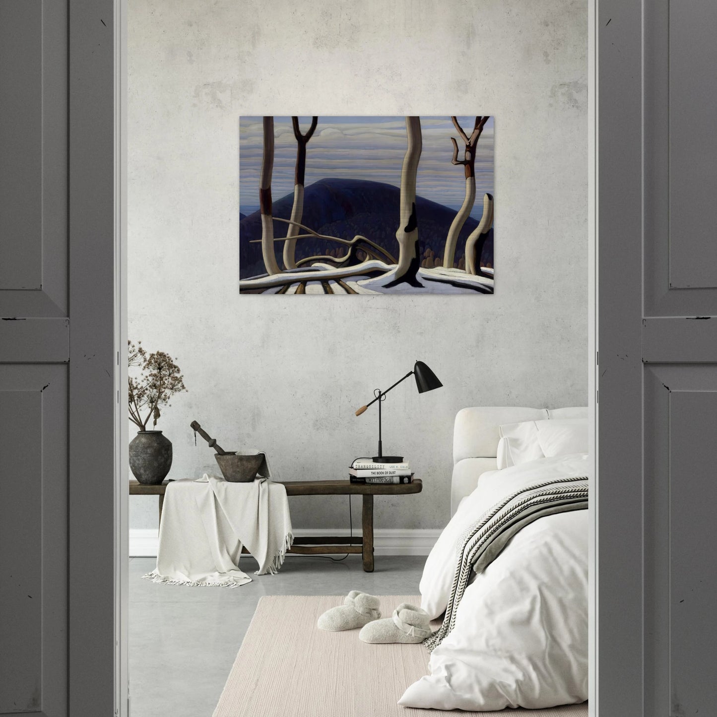 Above Lake Superior - 1922 - Lawren Harris Brushed Aluminum Print - 70x100 cm / 28x40 inches | Lawren Harris Aluminum Print | Lawren Harris Prints