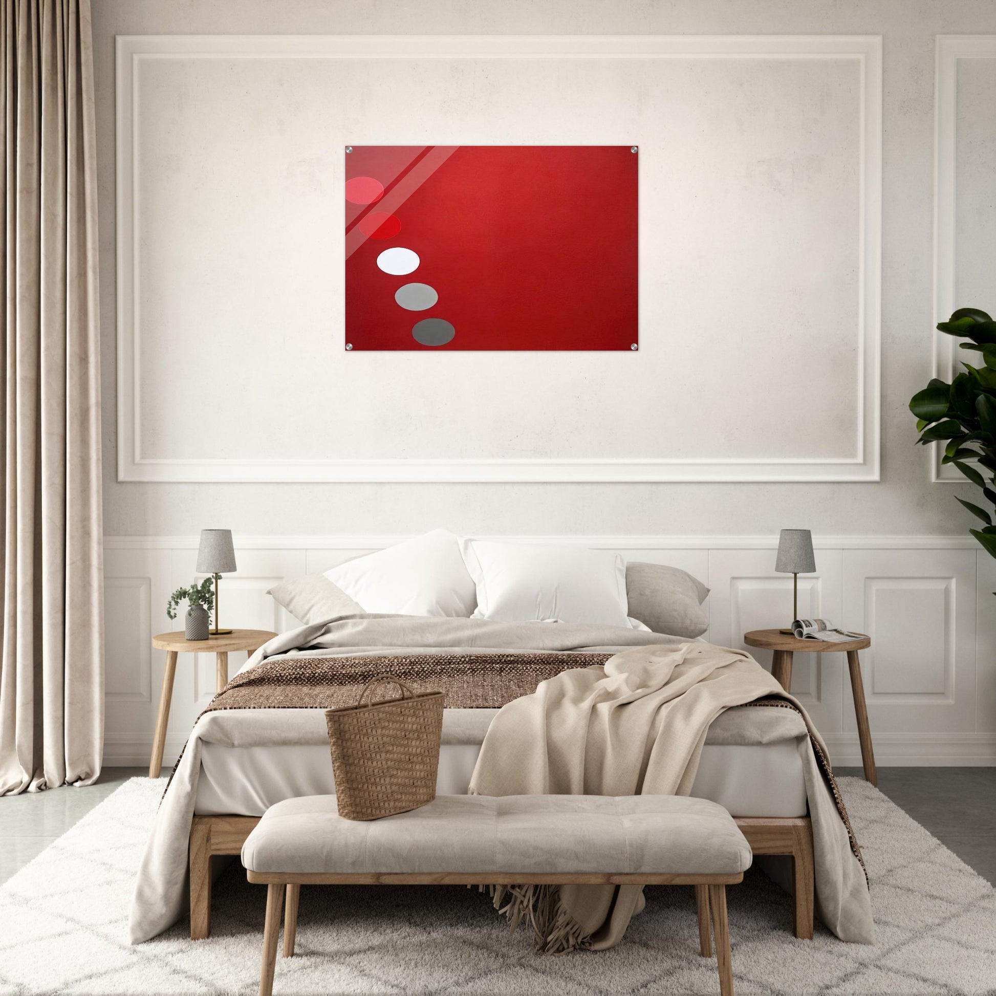 Phased Red - 1965 - Thomas Downing Acrylic Print - 70x100 cm / 28x40″ inches