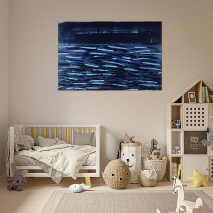 Flowers Of The Deep - 1984 - Ronnie Landfield Art Prints - 100x150 cm / 40x60″ inches | Ronnie Landfield Poster | Ronnie Landfield Prints
