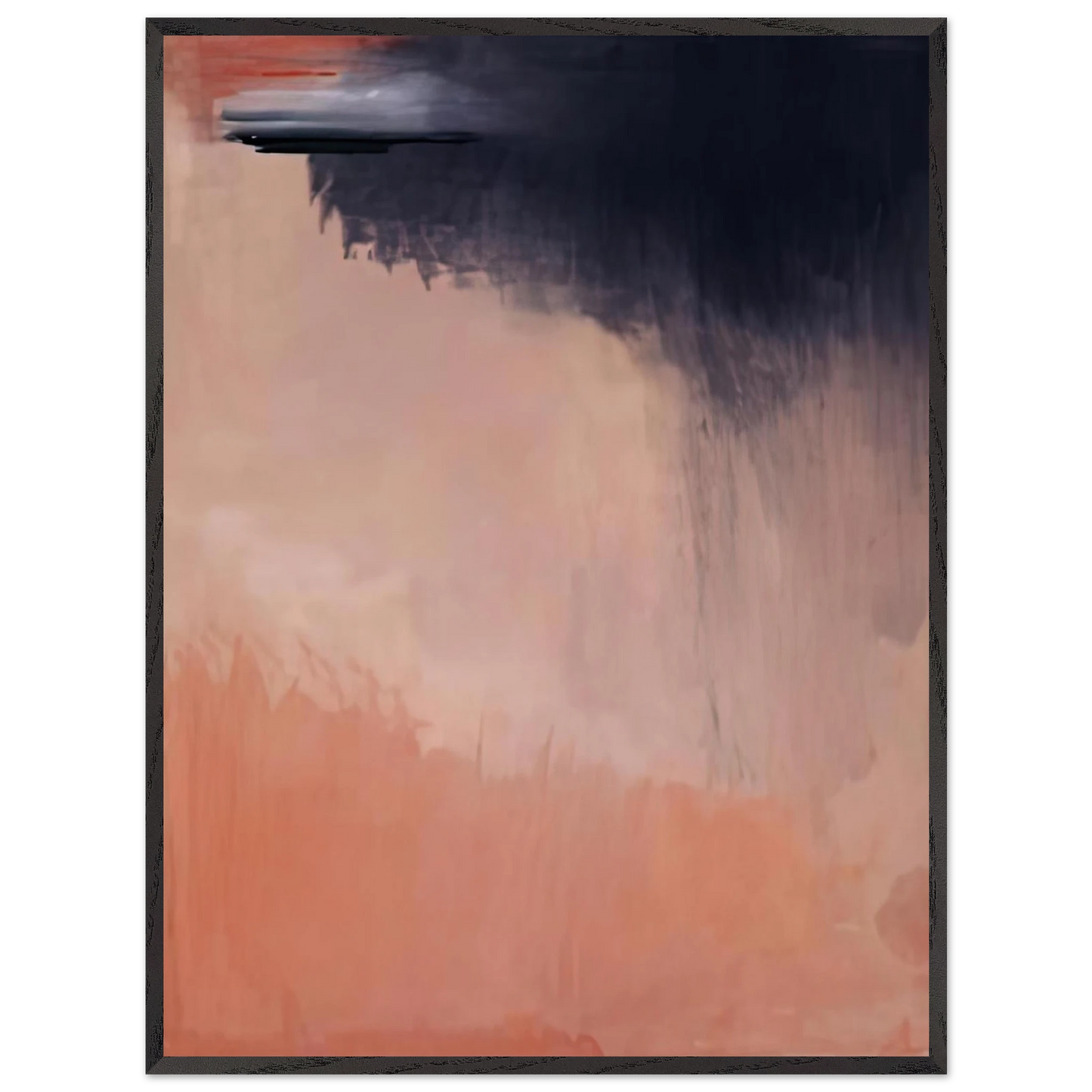 Helen Frankenthaler - Cloud Burst, 2002- Wall Art - 30x40 cm / 12x16 inches - Premium Wooden Framed Poster With Fine Art Paper-canvas - Black frame