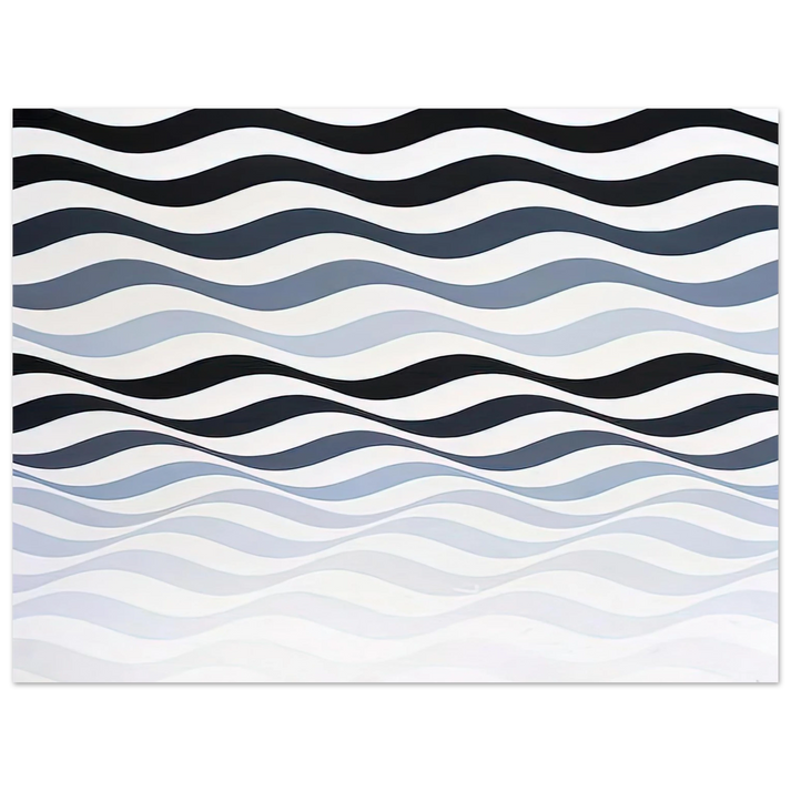 Bridget Riley - ARREST 3 1965  75x100 cm / 30x40inches Fine Art Poster