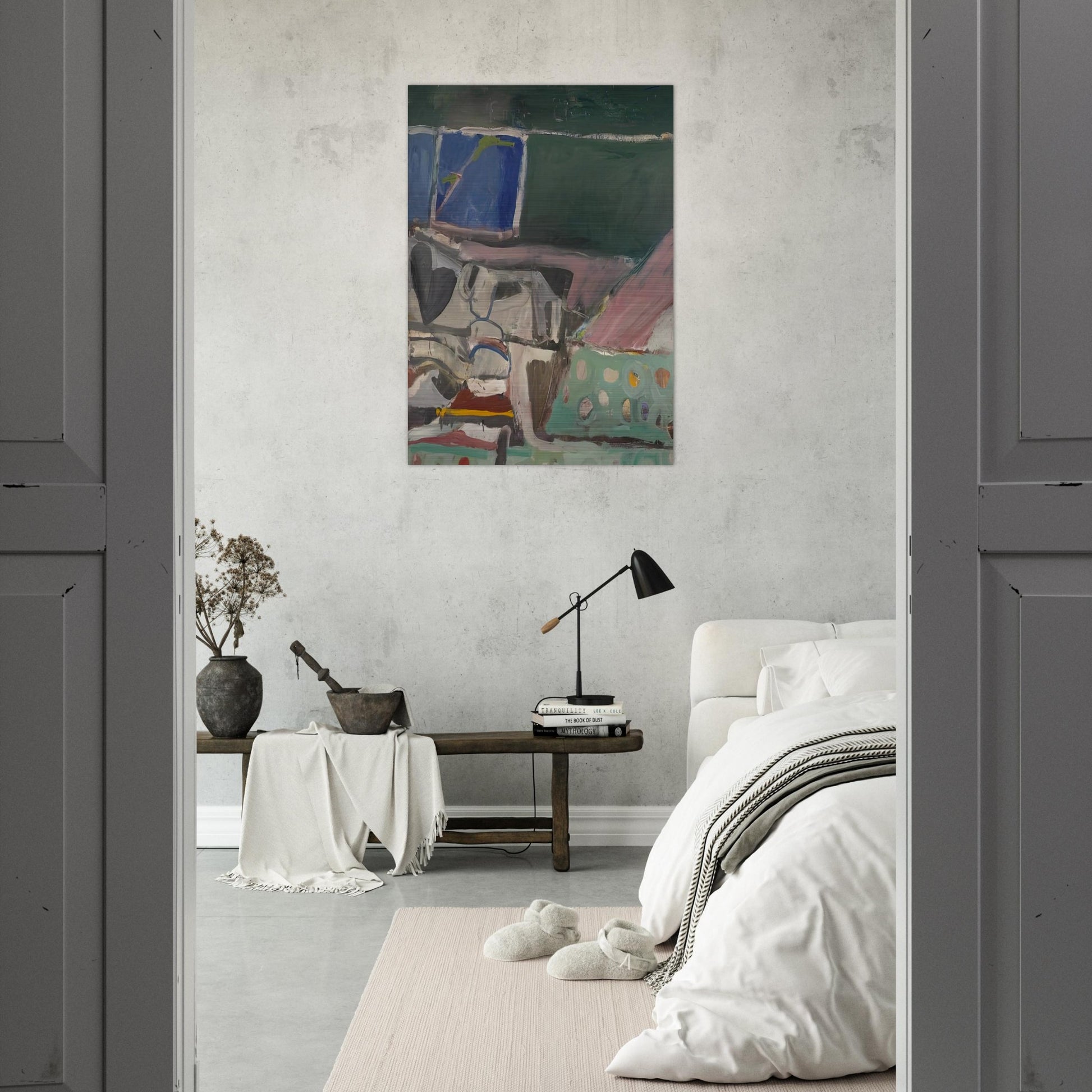 Berkeley #58 - Richard Diebenkorn Brushed Aluminum Print - 70x100 cm / 28x40 inches | Richard Diebenkorn Aluminum Print | Richard Diebenkorn Prints