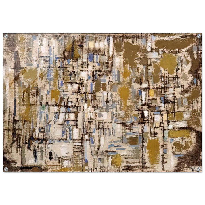 Untitled - 1952 - Maria Helena Vieira da Silva Acrylic Print - 70x100 cm / 28x40″ inches | Maria Helena Vieira da Silva Wall Art | Maria Helena Vieira da Silva Prints
