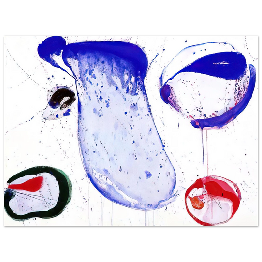 Sam Francis - Blue 47  75x100 cm / 30x40inches Fine Art Poster