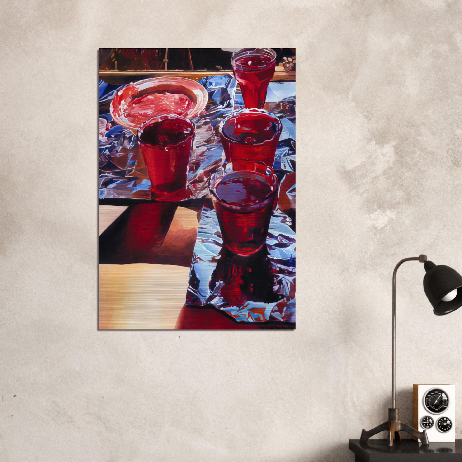 Red Currant Jelly - 1972 - Mary Pratt Brushed Aluminum Print - 70x100 cm / 28x40 inches | Mary Pratt Aluminum Print | Mary Pratt Prints