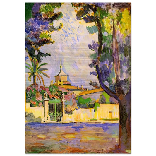 PLACE DES LICES ST TROPEZ 1904 - Henri Matisse Brushed Aluminum Print - 70x100 cm / 28x40 inches | Henri Matisse Aluminum Print | Henri Matisse Prints