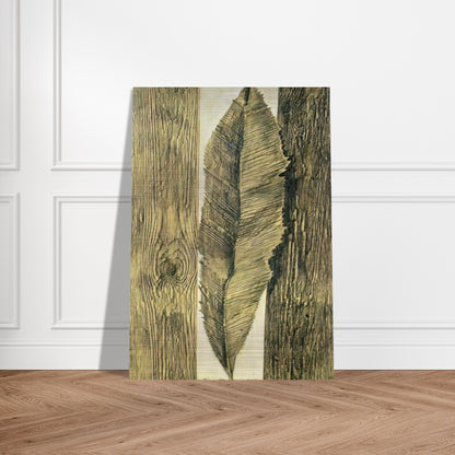 Leaf customs - Max Ernst Brushed Aluminum Print - 70x100 cm / 28x40 inches | Max Ernst Aluminum Print | Max Ernst Prints