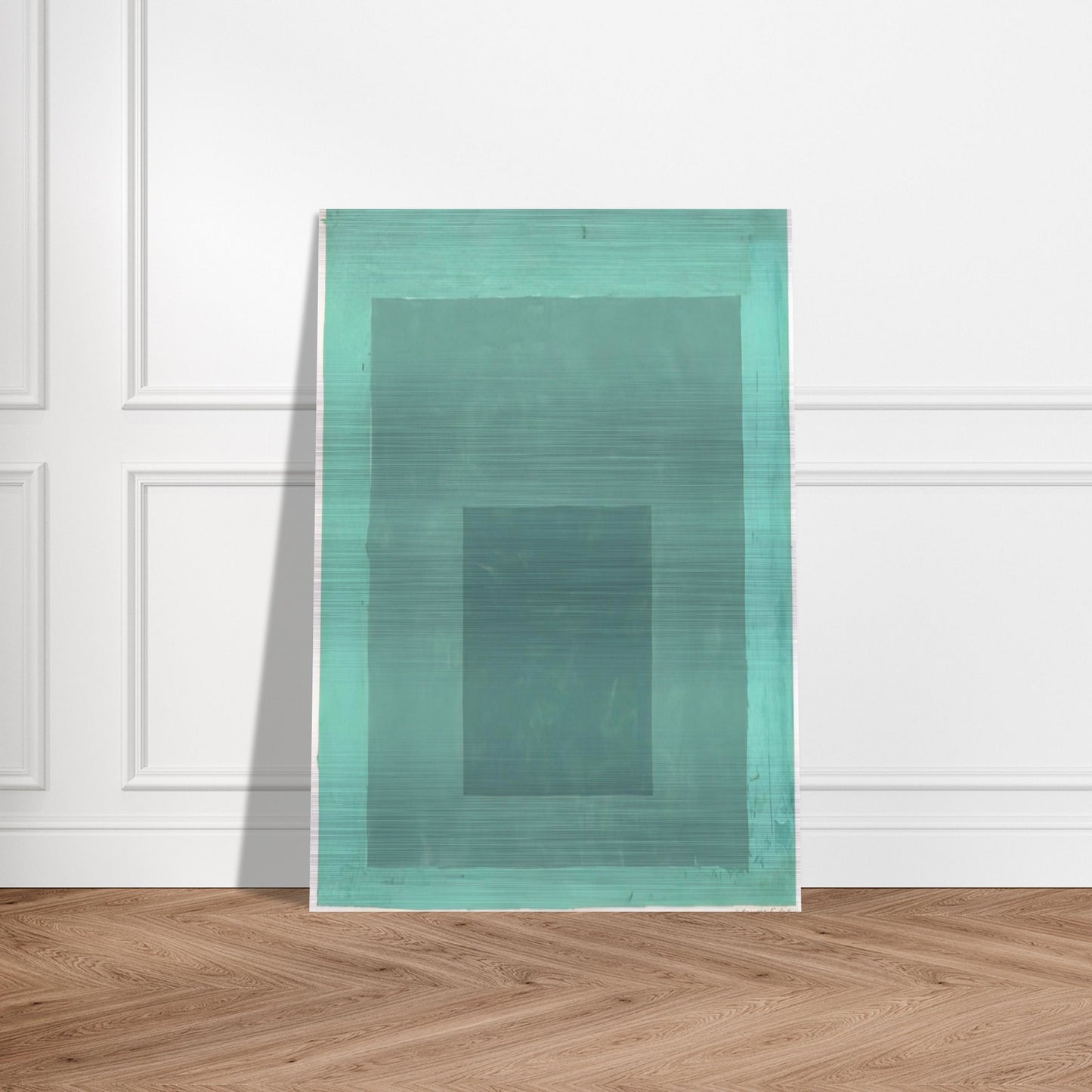 STUDY FOR HOMAGE TO THE SQUARE 1 - Josef Albers Brushed Aluminum Print - 70x100 cm / 28x40 inches | Josef Albers Aluminum Print | Josef Albers Prints