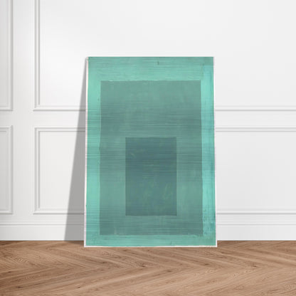 STUDY FOR HOMAGE TO THE SQUARE 1 - Josef Albers Brushed Aluminum Print - 70x100 cm / 28x40 inches | Josef Albers Aluminum Print | Josef Albers Prints